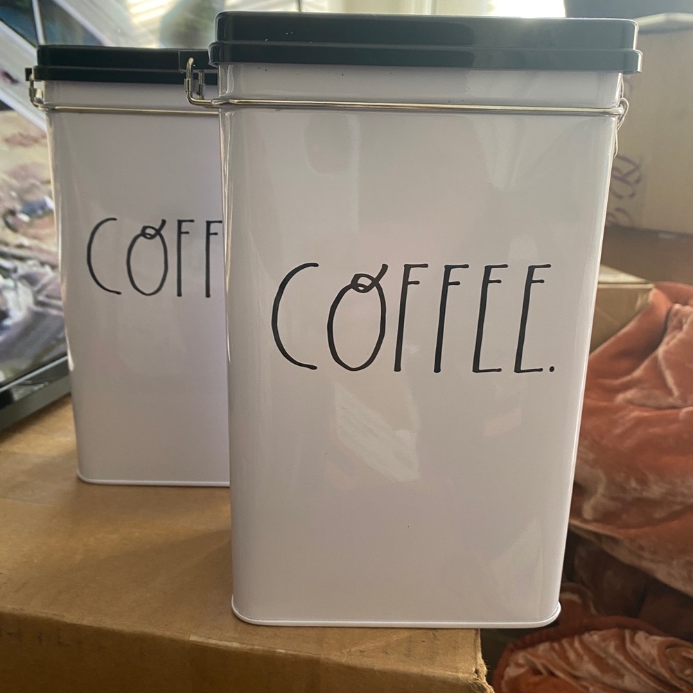 Rae Dunn coffee canisters